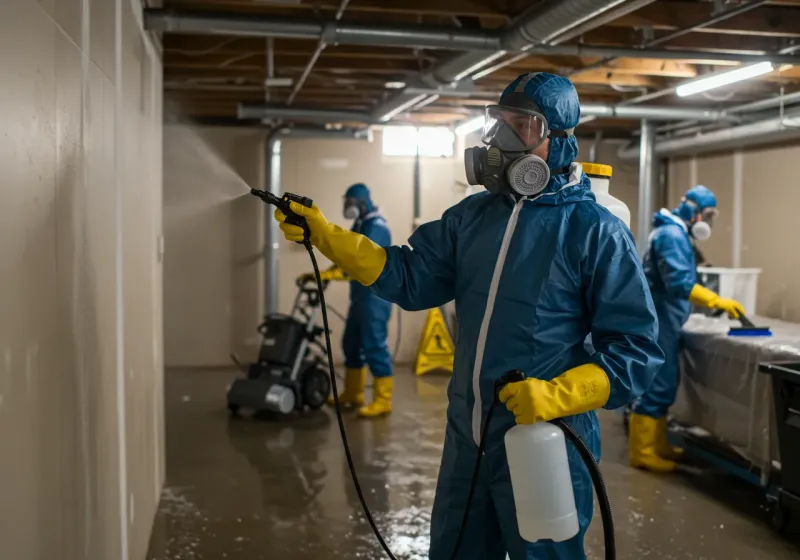 Basement Sanitization and Antimicrobial Treatment process in Fort Bragg, NC